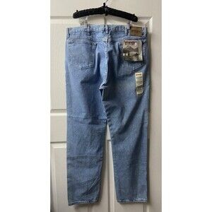 Wrangler Rugged Wear Denim Jeans Mens 40x30 Relaxed Fit Cotton Blue NWT Work
